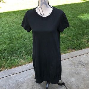 Marrakech Black Silk Back Jersey Dress - M